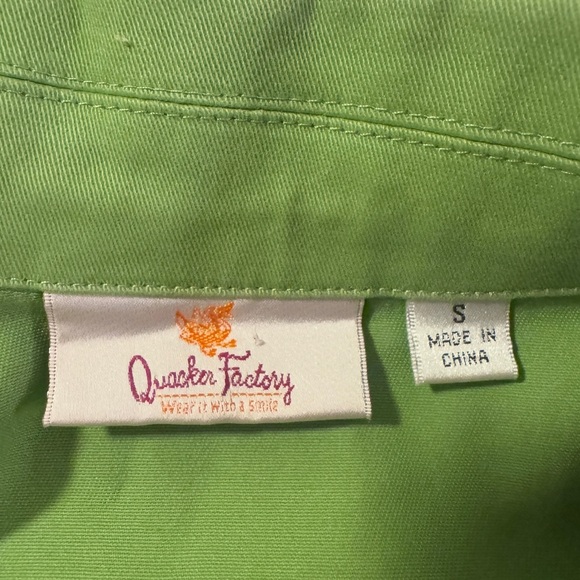 Women’s Green Vintage Quacker Factory Jacket - Picture 4 of 7